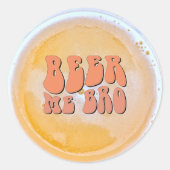 Sticker Rond Soirée de dégustation de bière (Devant)