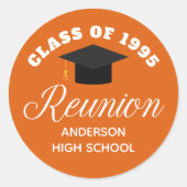 Sticker Rond Soirée de réunion du lycée d'Orange (Devant)