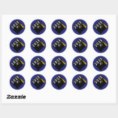Sticker Rond Soirée des aînés de crosse (Feuille)
