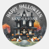 Sticker Rond Soirée d'Halloween (Devant)