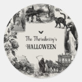 Sticker Rond Soirée Halloween (Devant)