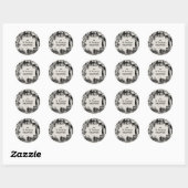 Sticker Rond Soirée Halloween (Feuille)