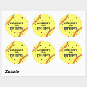 Sticker Rond Soirée pour filles (Feuille)