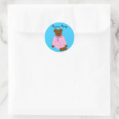 Sticker Rond Soirée Pyjama (Sac)