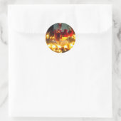 Sticker Rond Soirée romantique (Sac)