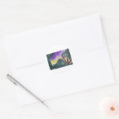 Sticker Rond Soirée violette (Enveloppe)