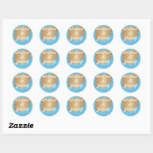 Sticker Rond Sois Douce Pour Toi-Même (Feuille)