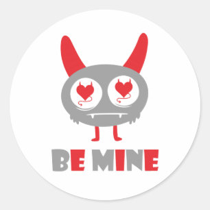 Sticker Rond Sois mon amant monstre