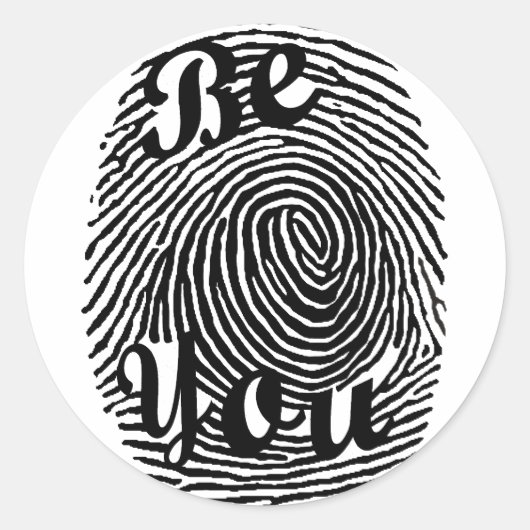 Sticker Rond Sois toi (Devant)