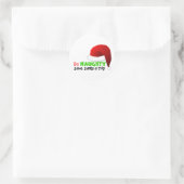 Sticker Rond Sois vilain (Sac)