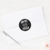 Sticker Rond Soit t'es un mec intelligent, soit t'es un renifle (Enveloppe)