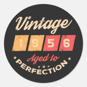 Sticker Rond Soixante-dix ans personnalisés pour un 70e anniver
