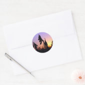 Sticker Rond Soja au coucher du soleil (Enveloppe)