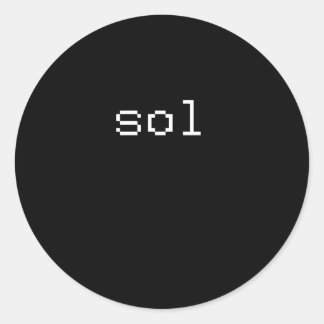 STICKER ROND SOL