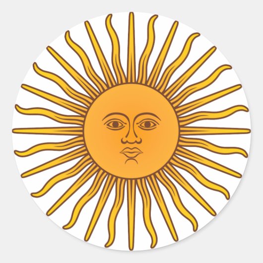 Sticker Rond Sol de Mayo (Devant)