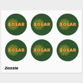 Sticker Rond Solaire (Feuille)