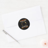 Sticker Rond Solaire Éclipse Mon Anniversaire Présenté Par Les (Enveloppe)