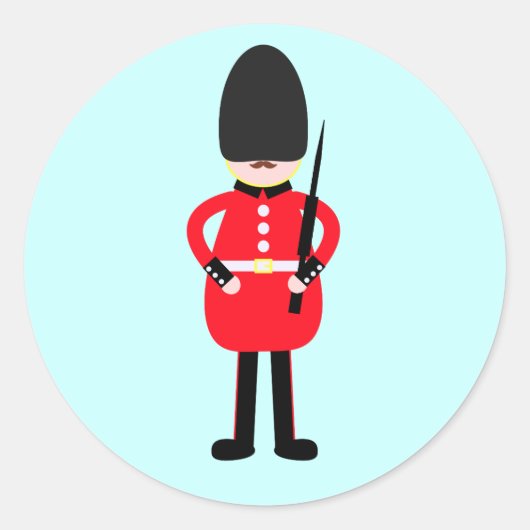 Sticker Rond Soldat britannique (Devant)