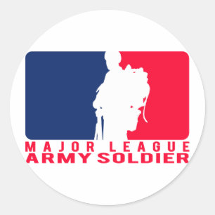 Sticker Rond Soldat d'armée de ligue