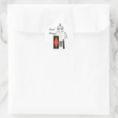 Sticker Rond Soldat Romain Stand Ferme (Sac)