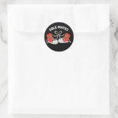 Sticker Rond Sole Mates Funny Chaussure Pun Dark BG (Sac)
