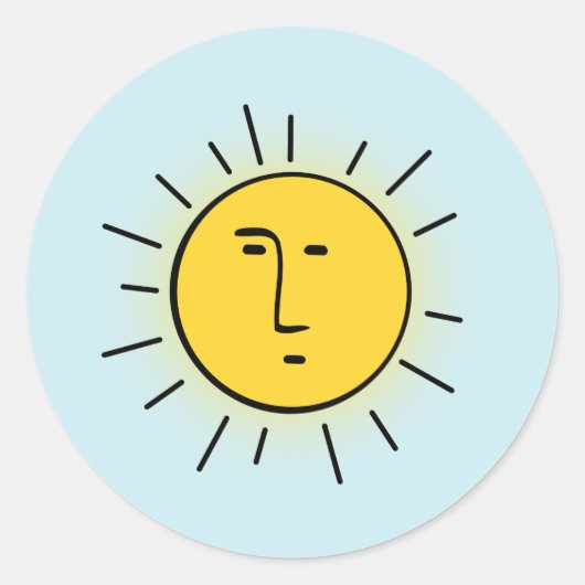 Sticker Rond Soleil (Devant)