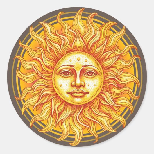 Sticker Rond soleil (Devant)