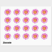 Sticker Rond Soleil (Feuille)