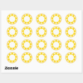Sticker Rond Soleil (Feuille)