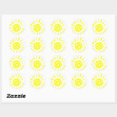 Sticker Rond Soleil (Feuille)