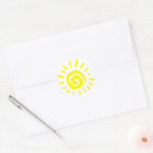 Sticker Rond Soleil (Enveloppe)