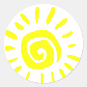 Sticker Rond Soleil