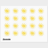Sticker Rond Soleil (Feuille)