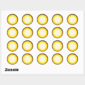 Sticker Rond Soleil (Feuille)