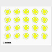 Sticker Rond Soleil (Feuille)