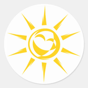 Sticker Rond Soleil
