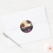 Sticker Rond Soleil automne (Enveloppe)