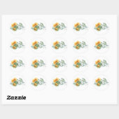 Sticker Rond Soleil Bohème Eucalyptus (Feuille)