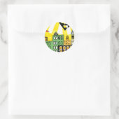 STICKER ROND SOLEIL DANS LA VILLE (Sac)