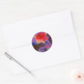 Sticker Rond Soleil dans les arbres (Enveloppe)