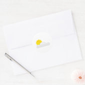 Sticker Rond Soleil dans les nuages (Enveloppe)