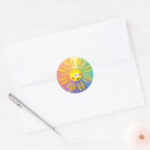 Sticker Rond soleil de dessin (Enveloppe)