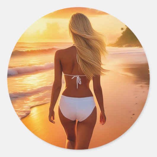 STICKER ROND SOLEIL D'ÉTÉ (Devant)