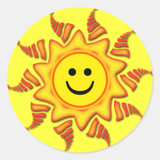STICKER ROND SOLEIL DU VISAGE