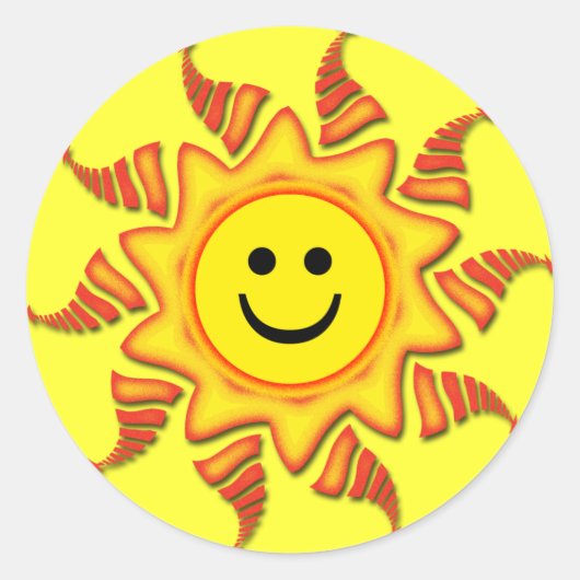 STICKER ROND SOLEIL DU VISAGE (Devant)