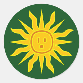 Sticker Rond Soleil électrique