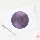 Sticker Rond Soleil et Lune (Enveloppe)