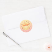Sticker Rond Soleil souriant (Enveloppe)