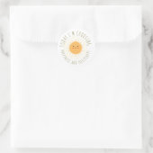 Sticker Rond Soleil souriant mignon (Sac)