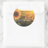 Sticker Rond Soleil tournesol (Sac)